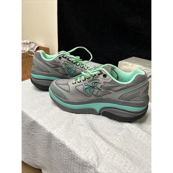 Gdefy Gravity Defyer Ion Athletic Shoes Women's US Size 8 TB9022FGU-M Gray Teal - Picture 5 of 6